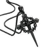 Crown of Thorns Religious Nail Cross Pendant Necklace