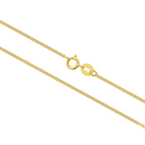 Cable Chain Necklace 1mm, 1.2mm, 1.35mm, 1.6mm, 1.75mm Durable Strong Solid 14k Gold Chain Necklace Women