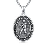 Sterling Silver Baseball Soccer Hockey Football Basketball Taekwondo Tennis Golf Runner Pendant Necklace