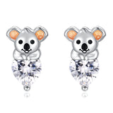 Sterling Silve Earrings Studs S925 Cute Animal Jewelry Gift for Girls Teens
