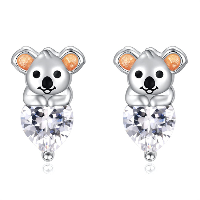 Sterling Silve Earrings Studs S925 Cute Animal Jewelry Gift for Girls Teens
