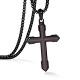 14K Gold Plated Wooden Cross Necklace  Christian Jewelry Gifts for Men