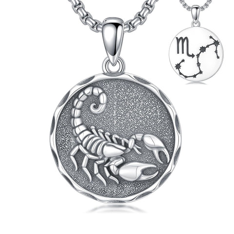 Sterling Silver Constellation Celestial Pendant Necklace Astrology Jewelry Birthday Gifts Christmas