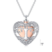 Sterling Silver Tree Of Life Urn Necklace for Ashes