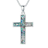 Sterling Silver Cross Pendant Necklace for Women Southwestern Cross Jewelry Gifts