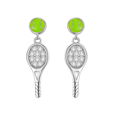 Sterling SilverHockeyBasketball Softball Football Volleyball Pickleball Soccer Baseball Tennis Stud Sport Earrings