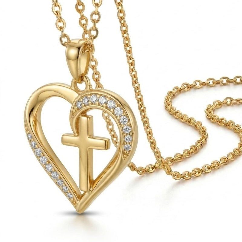 14K Gold Plated Cross Necklaces for Women Faith Jewelry for  Anniversary Christmas Birthday Mother's Day