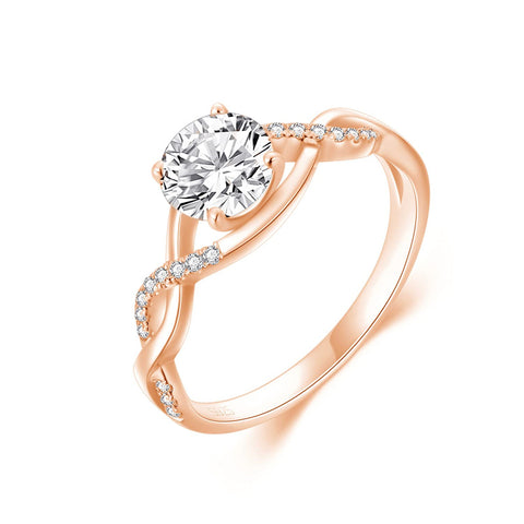14K Gold 1.3 Carat(cttw) Moissanite Engagement Wedding Ring