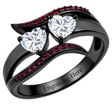 Sterling Silver 10K 14K 18K Gold Custom Engraved  Moissanite Gothic Ring for Women Halloween Gift