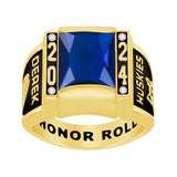 Sterling Silver Personalized High School University College Class Ring for Men