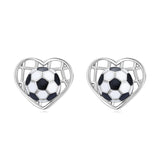 Sterling SilverHockeyBasketball Softball Football Volleyball Pickleball Soccer Baseball Tennis Stud Sport Earrings