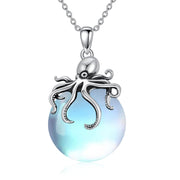 925 Sterling Silver Ocean Animal Pendant Necklace OctopusNecklace Ocean Jewelry Gifts for Women