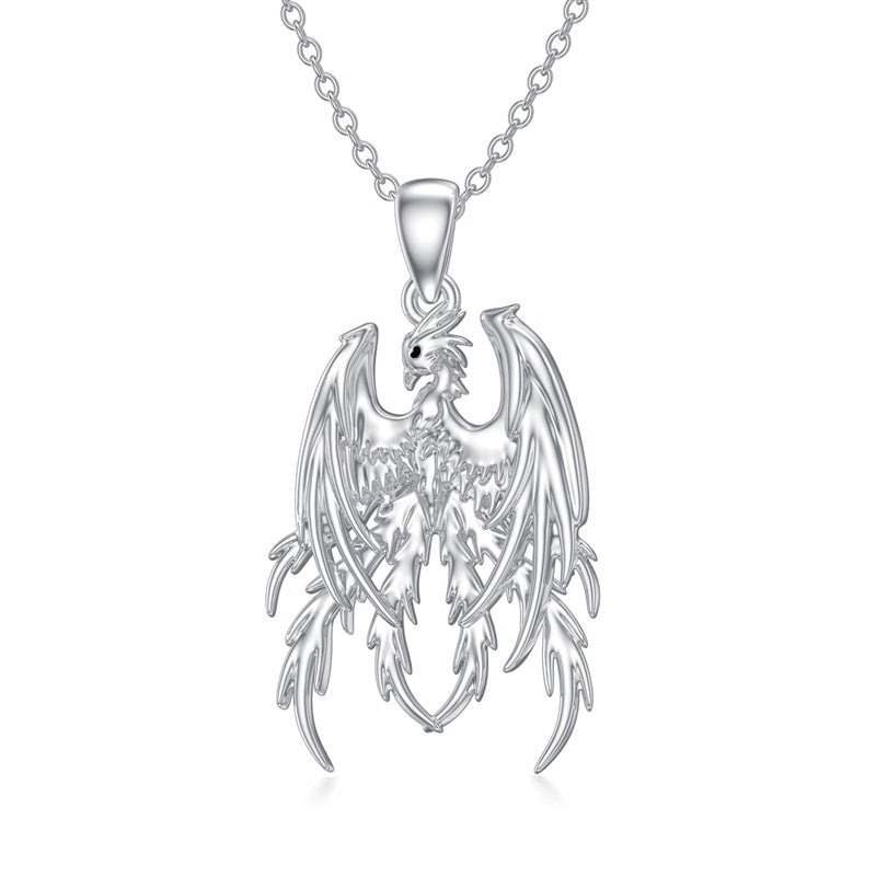 Sterling Silver PhoenixRaven Panda Hummingbird Sea Turtle Pendant Necklace Mother's Day Christmas Gifts