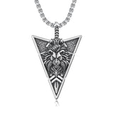 Sterling Silver Viking Dragon Eagle Wolf Animal Pendant Necklace for Men
