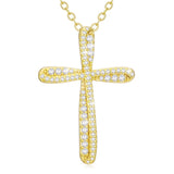 14K Gold Plated Cross Infinity  Pendant Necklace  for Women