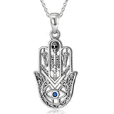 Sterling Silver Hamsa Tree of Life Viking Lion Butterfly Evil Eye Yin Yang Eye of Horus Pendant Necklace