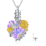 Urn Necklace for Ashes 925 Sterling Silver Hummingbird/Butterfly Cremation Jewelry Memorial Keepsake Pendant for Women
