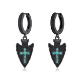 Sterling Silver Feather Arrow  Skull Spider Bat Scorpion Hoop Earrings Halloween Christmas Gift