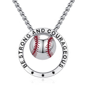 Baseball/Volleyball/Basketball/Soccer Necklace 925Silver Sports Ball Pendant Necklace Jewelry Graduation Gifts