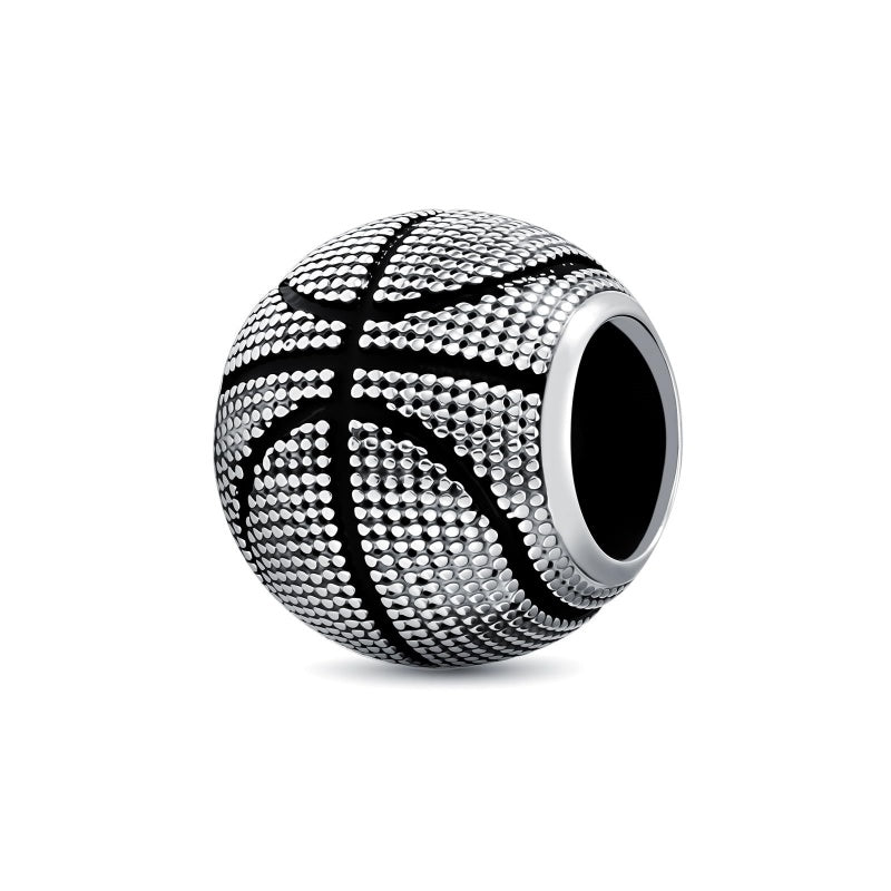 Sterling Silver Volleyball Baseball Basketball Football Soccer Sport Charm Beads