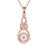 Mustard Seed Necklace Infinity ZC Opal Pendant Sterling Silver Jewelry for Women