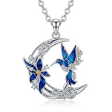 Sterling Silver Dragonfly  Cardinal Butterfly Hummingbird Pendant Necklace Gift for Women