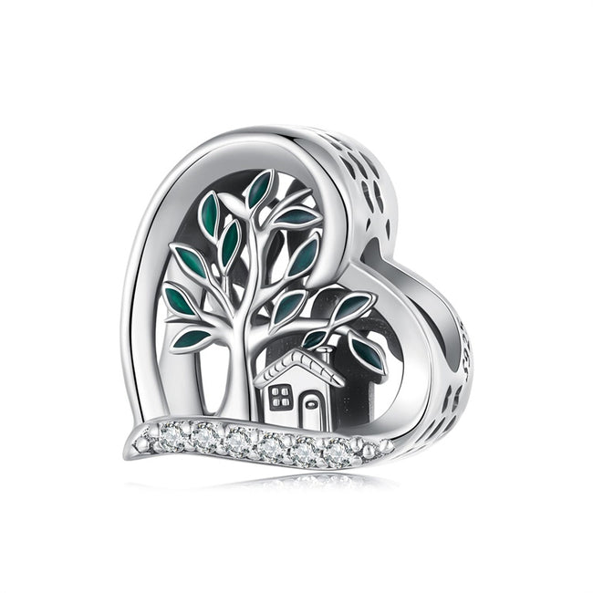 Guardian Heart 925 Sterling Silver Charms for Bracelets Love Heart Bead Charm for Pandora Bracelet Charm