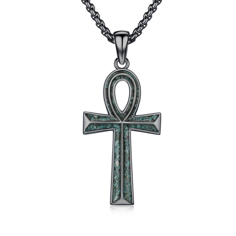 14K Gold Plated Cross Pendant Necklace Protection Jewelry Religious Gift