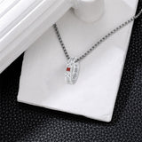 Sterling Silver 10K Gold 14K Gold 18K Gold Personalized Birthstones 2025 Class Pendant Necklace for Men