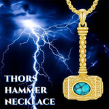 Sterling Silver Thors Hammer Urn Necklace for Ashes