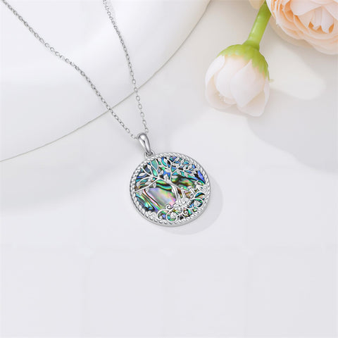 Sterling Silver Tree of Life Necklace Mother Daughter Mother Son Pendant Necklace Gift for Mother's Day Christmas