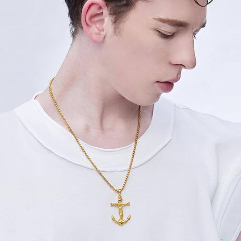 14K Gold Plated Cross Pendant Necklace  Religious Faith Jewelry Gifts for Christmas