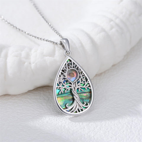 Sterling Silver Mustard Seed Black Cat Hummingbird Cross and Mountain Mountain Turquoise Sun and Moon Pendant Necklace