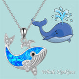 Sterling Silver Created Opal Turtle Dolphin Starfish Pendant Necklace