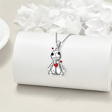 odoo Necklace Sterling Silver Witch Voodoo/Evil Bunny Pendant Gothic Jewelry Gifts for Women Girls