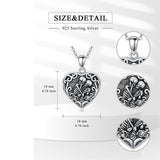 Sterling Silver Personalized Father and Daughter Mother and Daughter  Skull Photo Locket Necklace