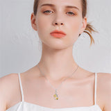 Personalized You are My Sunshine Necklace 10K/14K/18K Gold Sunflower Necklace for Women Heart Infinity Necklace Pendant Jewelry