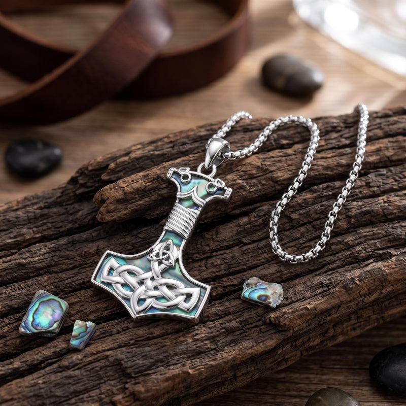 Sterling Silver Peace Sign Coexist Peace Symbol Pirate Tree of Life Thor's Hammer Wolf Raven Viking Series Necklace