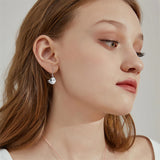 Drop Earrings for Women 925 Sterling Silver Teacup Dangle Earrings for Girls Cute Animal Earrings Animal Jewelry Gift