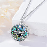 Sterling Silver Abalone Shell Bee Butterfly Dragonfly Urn Necklace for Ashes
