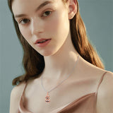 925 Sterling Silver Pumpkin Snowman Necklace Halloween Necklace Christmas Halloween Jewelry Gifts for Women Girls