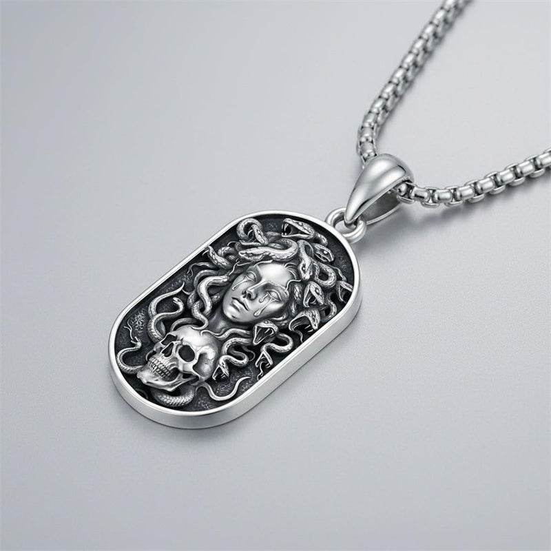 Sterling Silver Memento Mori Tree of Life Anubis Pendant Viking Amulet   Protection Pendant Necklace Egyptian Jewelry Christmas Birthday Gifts