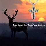 Sterling Silver Cross Pendant Necklace for Men