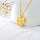 10K 14K 18K Solid Gold Heart Personalized Photo Starburst Cross Rose Wings Butterfly Turtle Celtic Pendant Necklace