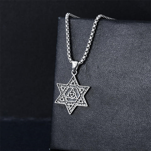 Sterling Silver Crown Jesus Fish Celtic Knot Chai  Lion Star of David Pendant Necklace