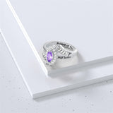 Sterling Silver 10K 14K 18K Gold Personalized Engraving Birthstone Class Ring for High School and College Graduates