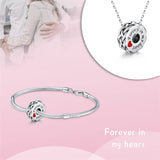 Sterling Silver Cremation Urn Bead Charm for Ashes Keepsake Pendant Fit Bracelet Memorial Jewelry Gifts for Women