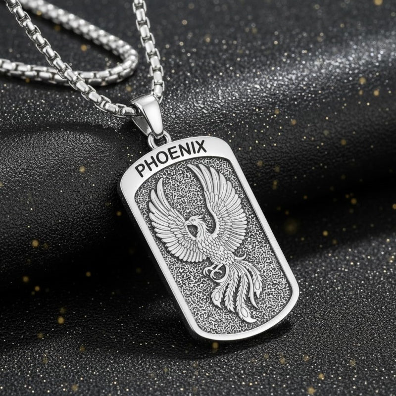 Sterling Silver Tiger Eagle Lion Dragon Phoenix Necklace for Men Animal Jewelry Gifts for Chrismas Birthday