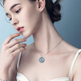 Sterling Silver Goddess Athena High Priestess Pendant Necklace