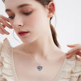 Sterling Silver Vintage Bear Photo Locket Necklace
